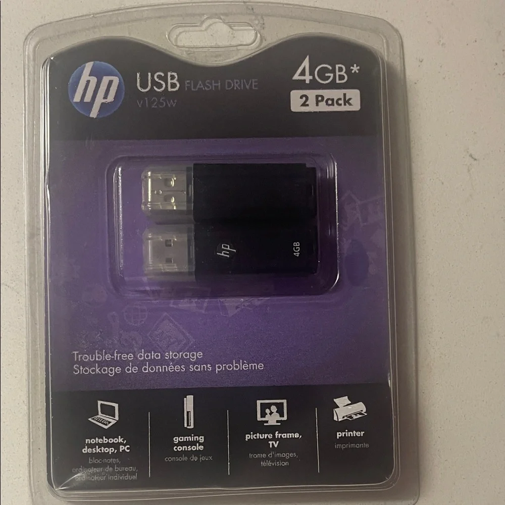 HP 4GB USB Flash Drive Duo - Black